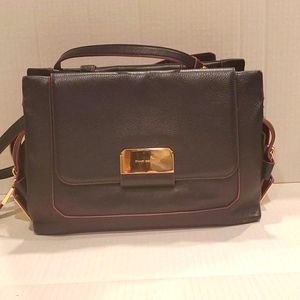 Navy Satchel Stuart Weitzman